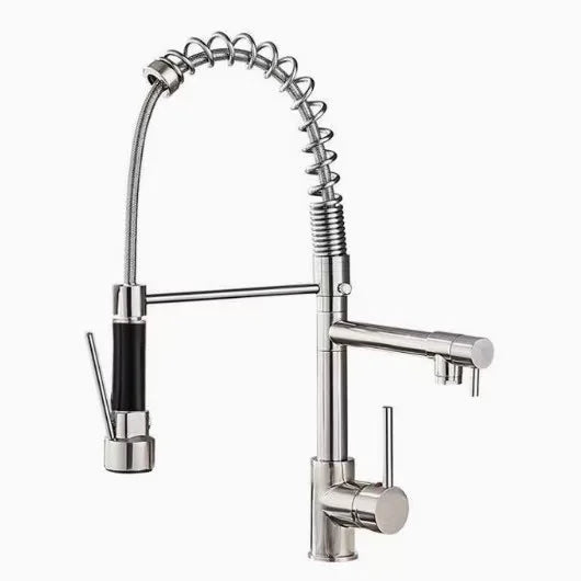 DQOK Spring Pull Down Kitchen Faucet With Dual Spout