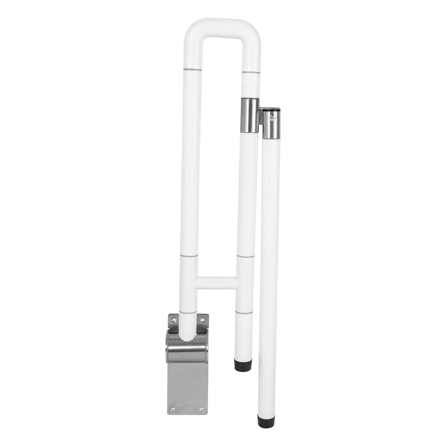 Foldable Toilet Grab Bar With Non Slip Rail For Safety