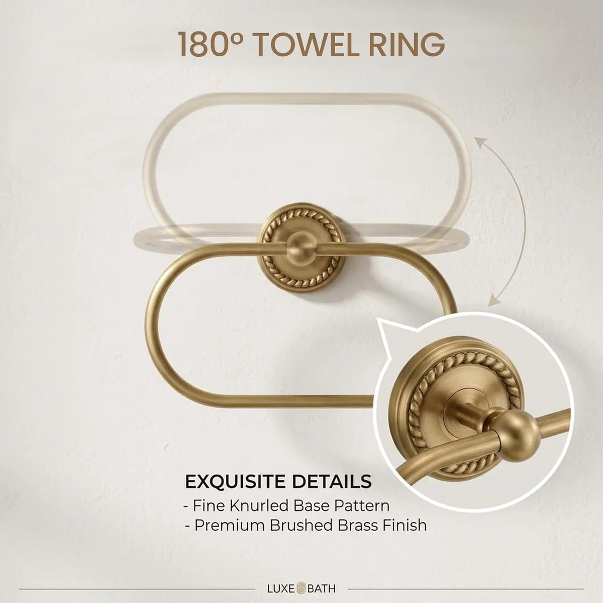 Vintage Four Piece Wall Mount Bathroom Hardware Accessories Set