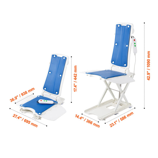 SucceBuy Electric Chair Lift For Seniors Height Adjustable 310lb Capacity