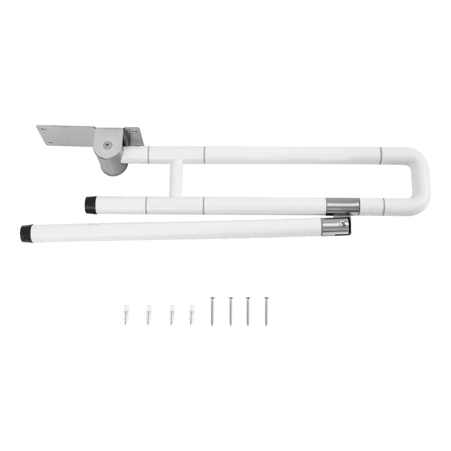 Foldable Toilet Grab Bar With Non Slip Rail For Safety