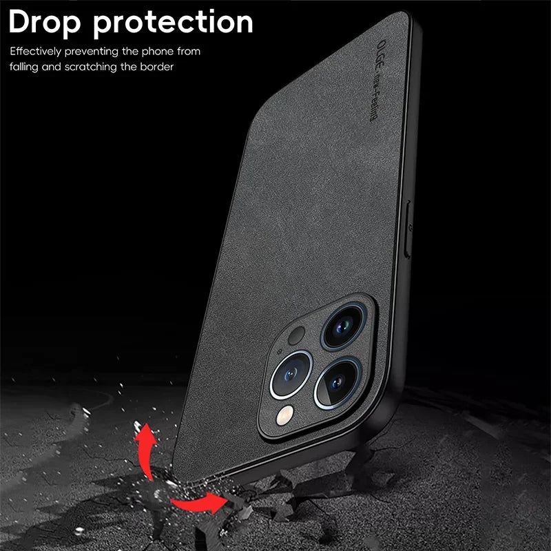 Dixsg Luxury Leather Phone Case With Shockproof Protection