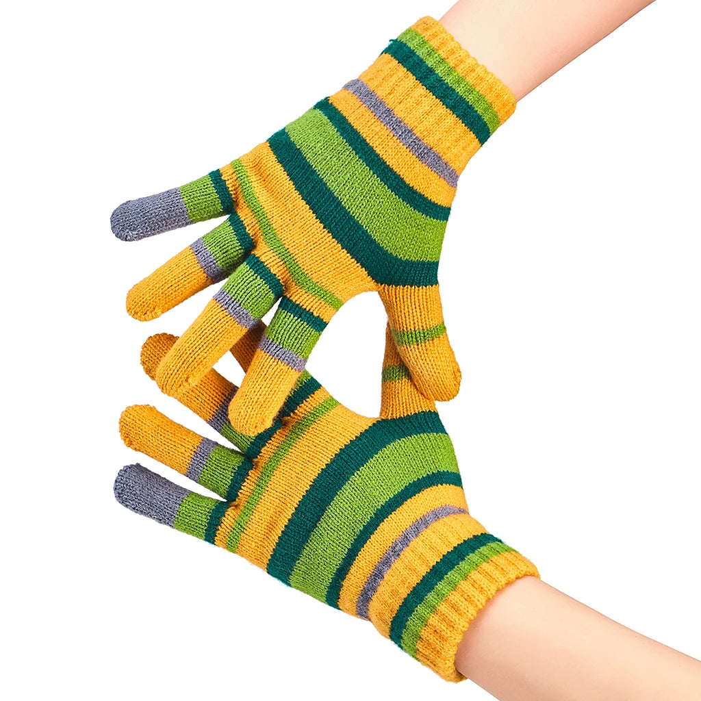 Coraline Knit Fingerless Gloves For Halloween Cosplay Costumes