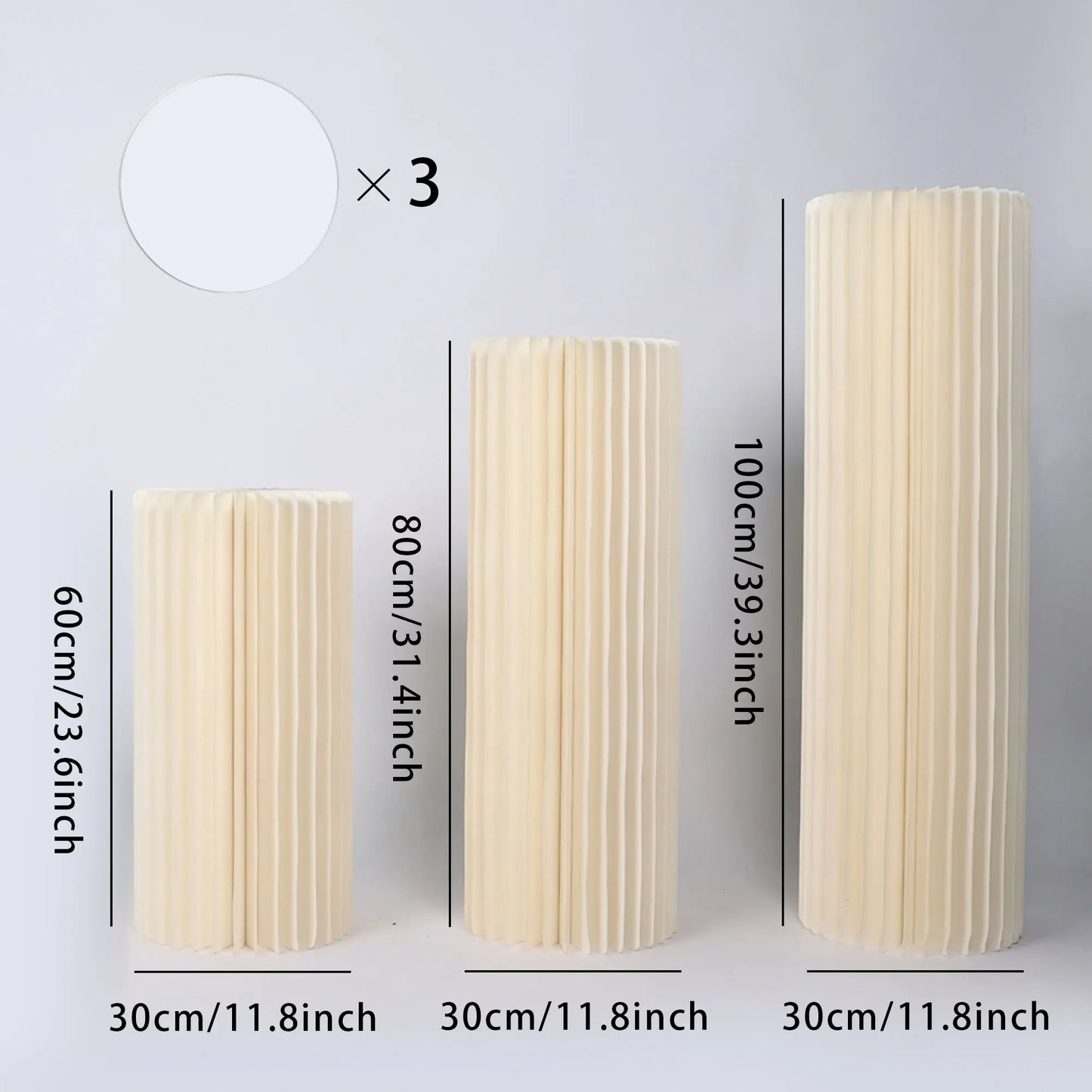 Round Pedestal Dessert Stand for Wedding Centerpieces and Vases
