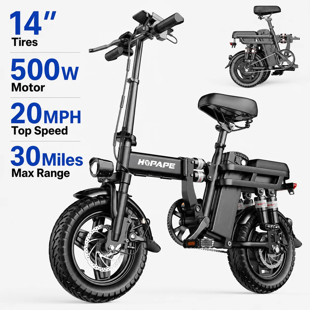 EOEOTWO 1500W All Terrain Electric Mountain Bike Dual Disc Brakes