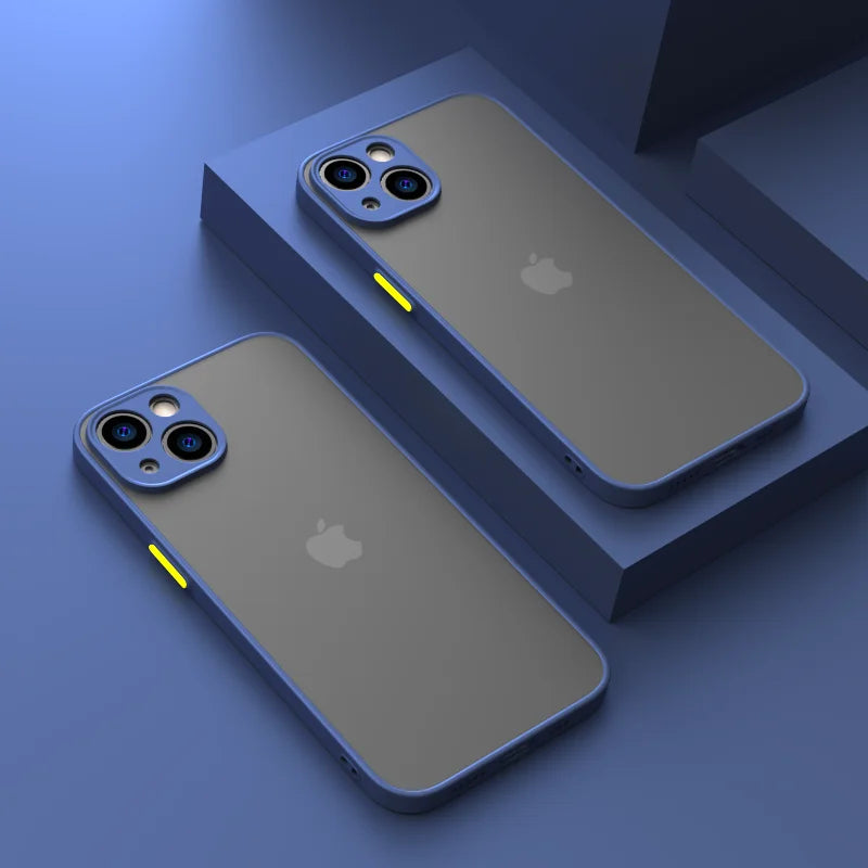 Anti Scratch Shockproof Armor Bumper Case For iPhone PC TPU Cover