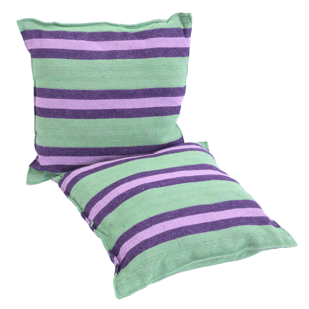Outdoor Hanging Rope Chair Polyester Cotton With Cushions 250 Lbs Capacity