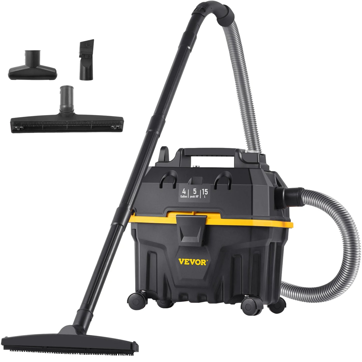 SucceBuy Wet And Dry Vacuum Cleaner 1200W Powerful Suction