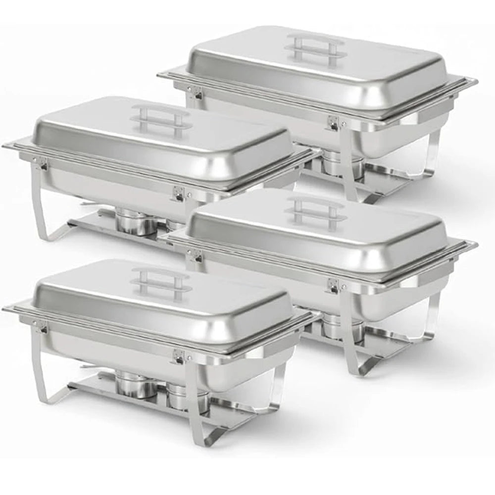 Stainless Steel Chafing Dish Buffet Set With Fuel Holder