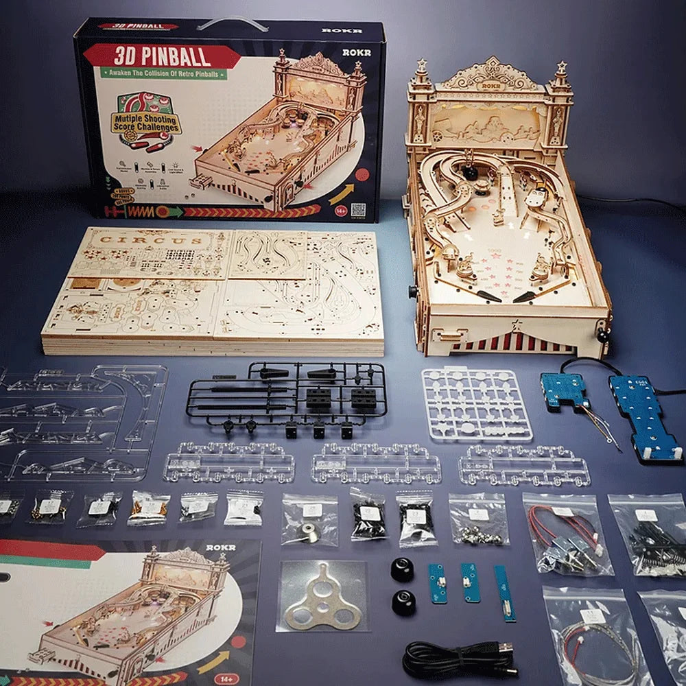 Robotime ROKR 3D Pinball Machine EG01 For Kids And Family