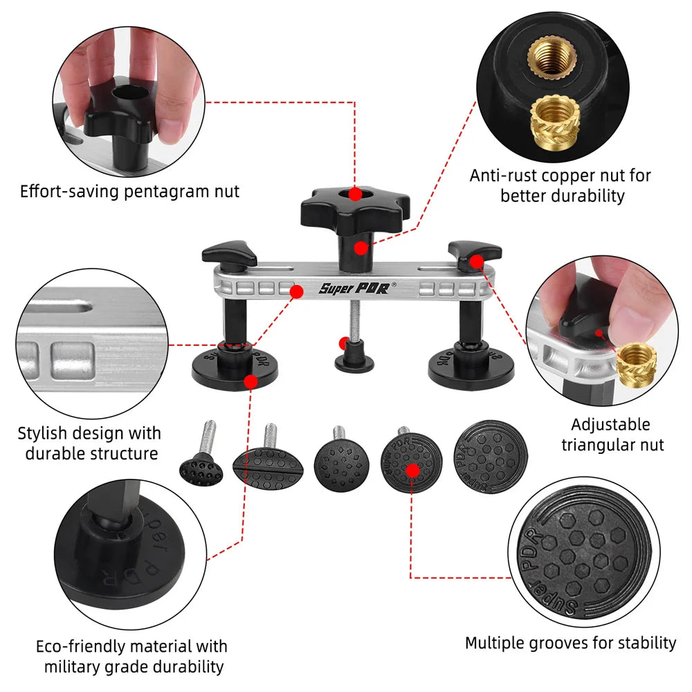 SUPER PDR Dent Puller Lifter Kit For Paintless Dent Repair
