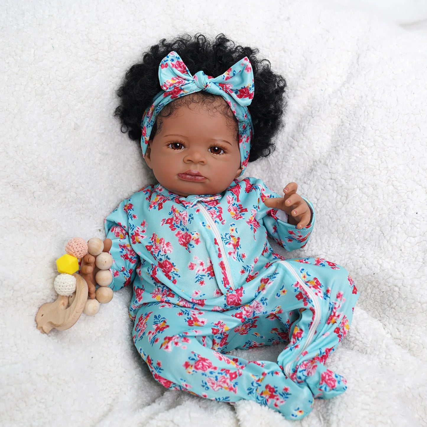 Risbecko Reborn Baby Doll Soft Touch 3D Paint Collectible