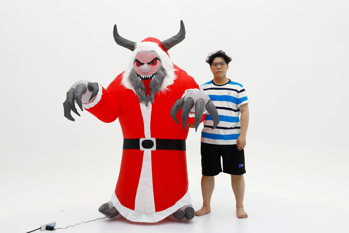 Inflatable Christmas Devil Ornament Mascot For Holiday Parties