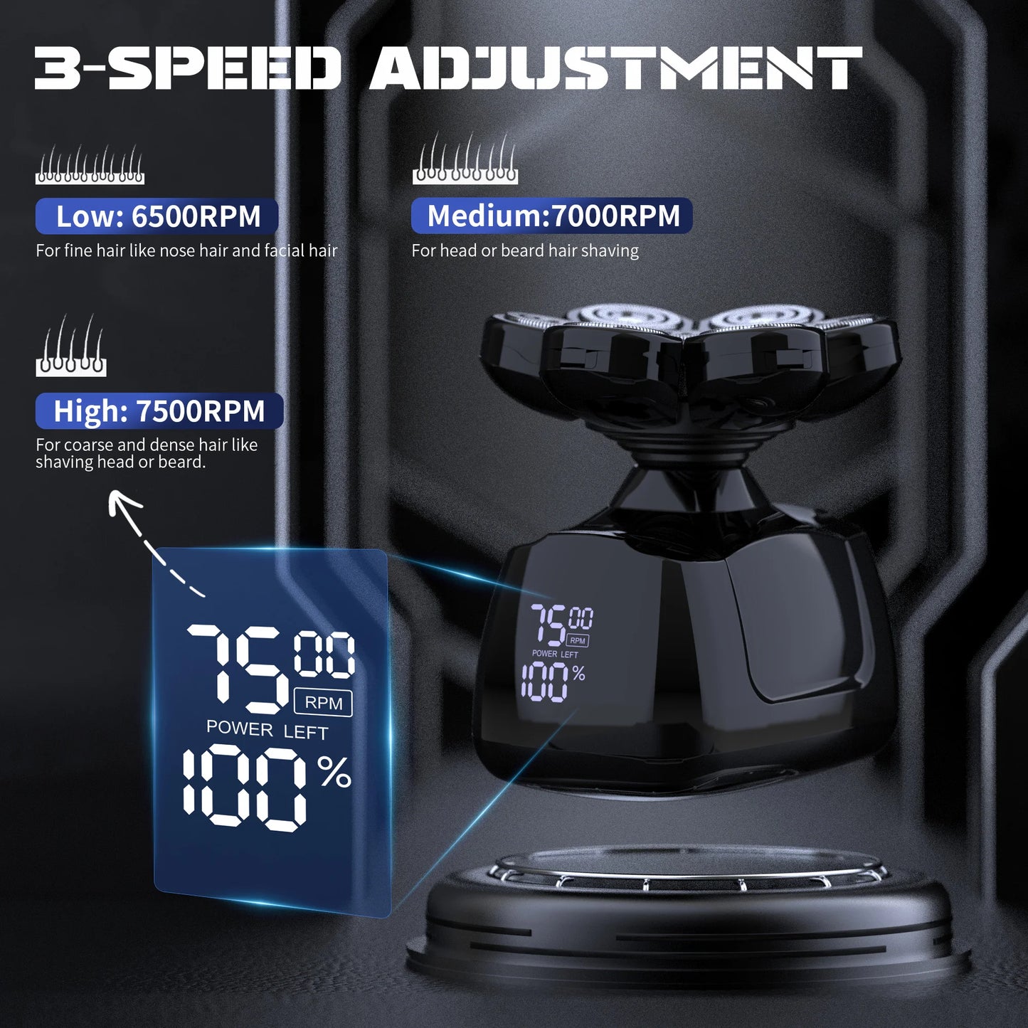 Sejoy 7D Electric Shaver For Men With Floating Head