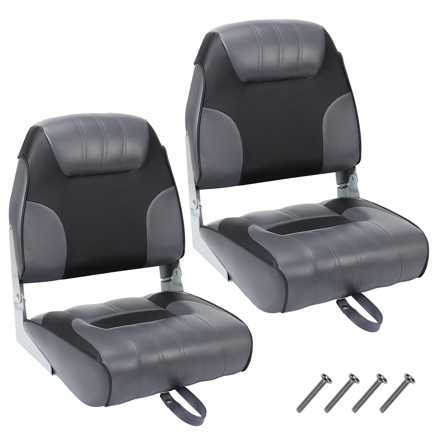 Premium Heavy Duty Folding Boat Seat With Thick Padded Cushion