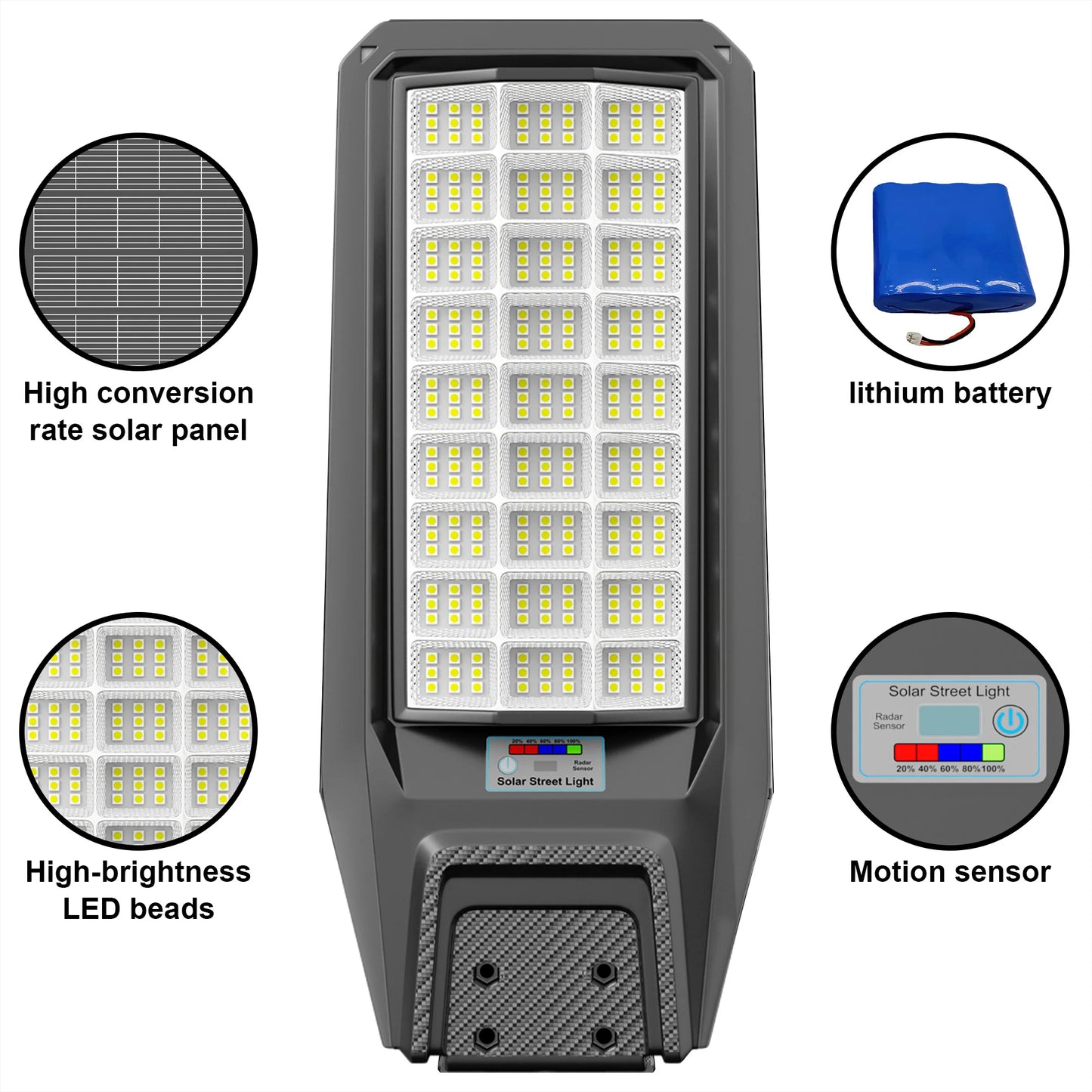 Outdoor Solar Motion Light IP65 Waterproof Dusk To Dawn