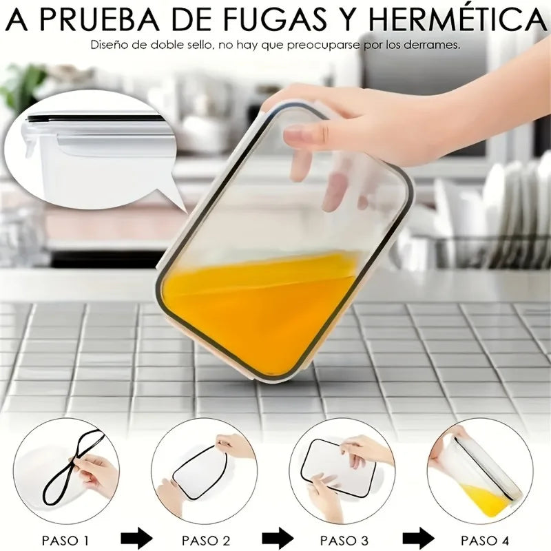 BPA-Free Food Storage Set With Airtight Containers And Lids