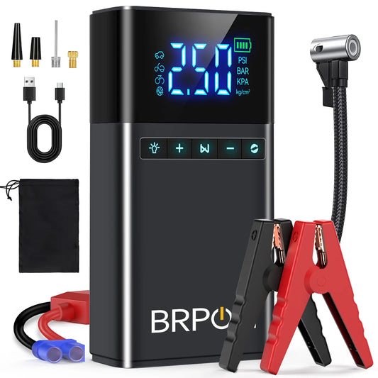 BIUBLE 4-In-1 Jump Starter Power Bank And Air Compressor