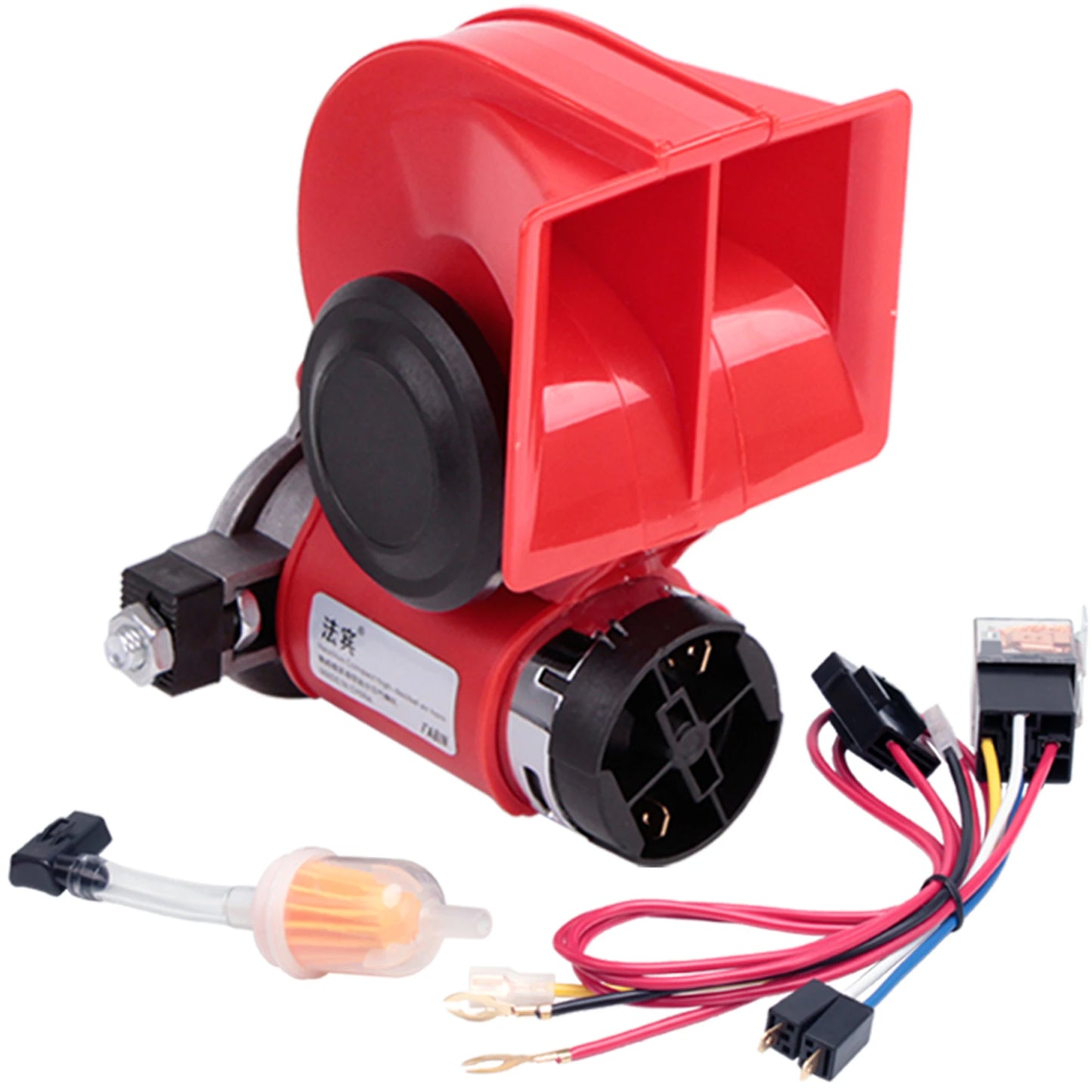 FARBIN Snail Air Horn With Compressor Relay Harness 12V 150 dB