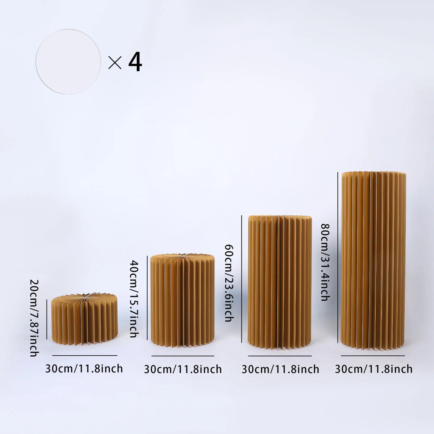 Round Pedestal Dessert Stand for Wedding Centerpieces and Vases