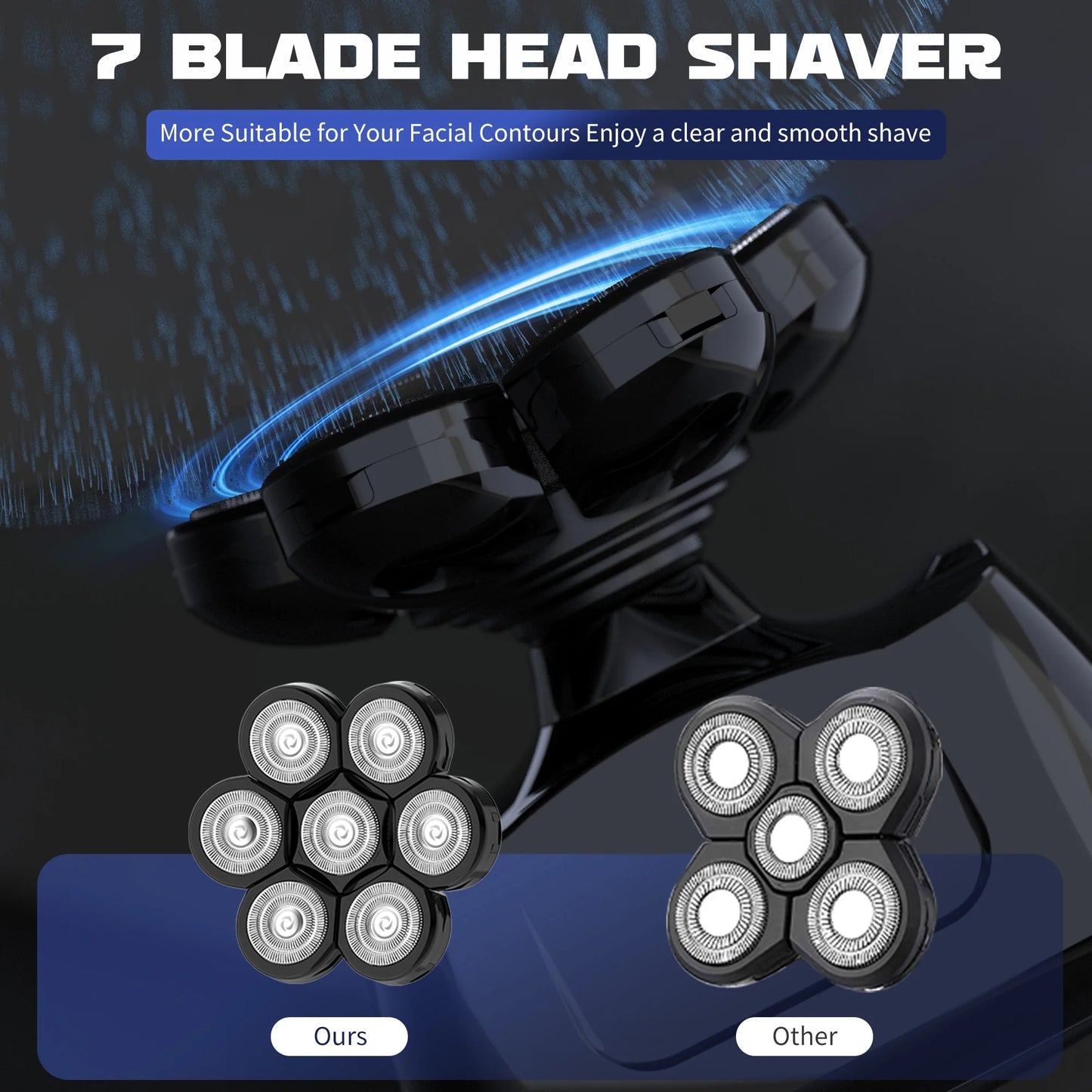 Sejoy 7D Electric Shaver For Men With Floating Head