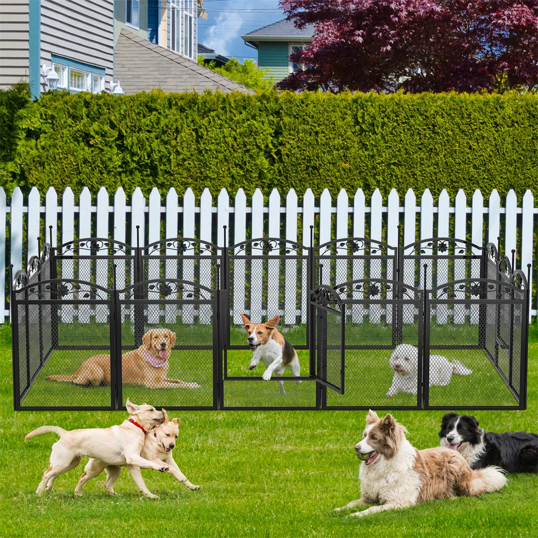BINGOPAW Heavy Duty Dog Playpen for Outdoor Indoor Training