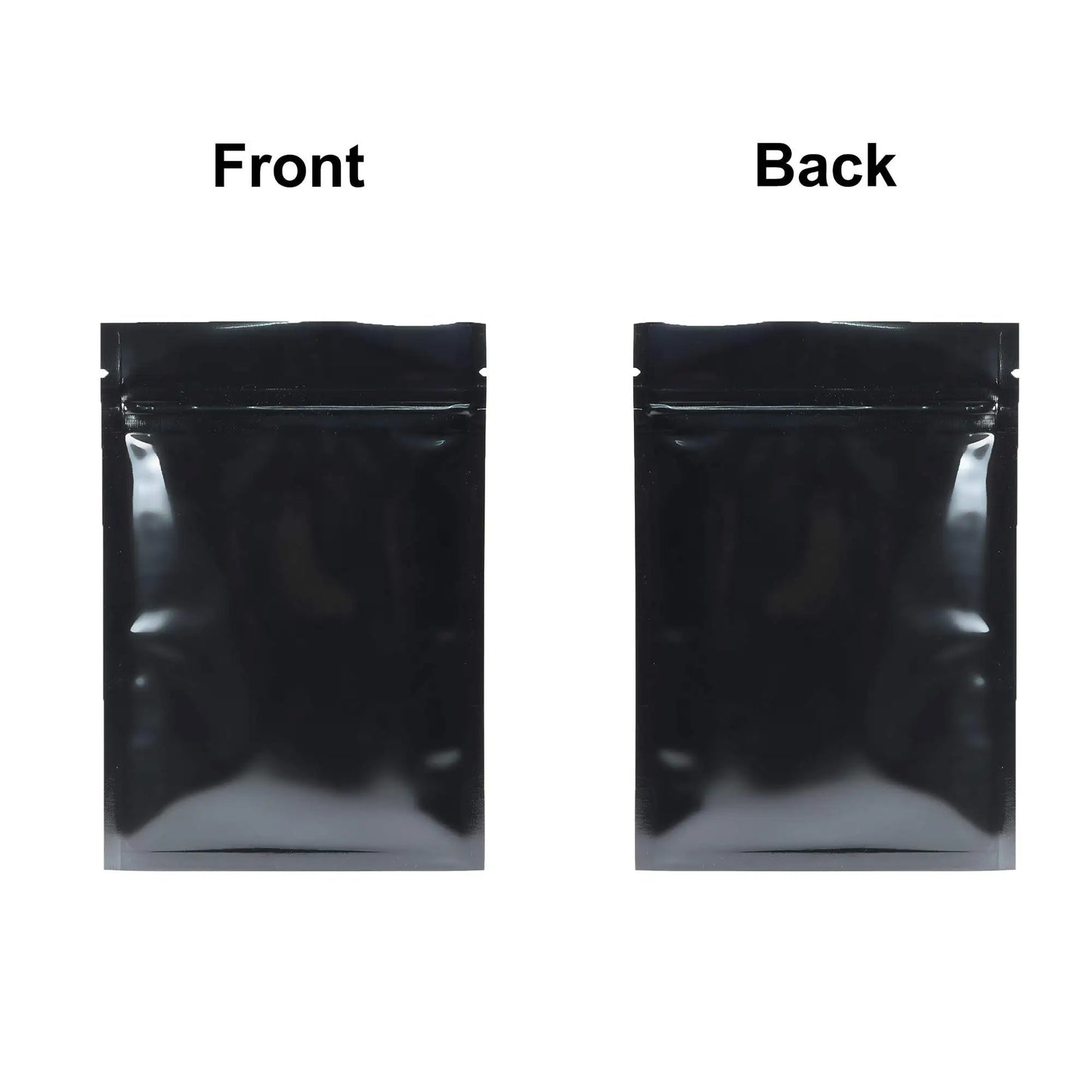 VoluPack Flat Aluminum Foil Mylar Ziplock Pouches Glossy Storage Bags