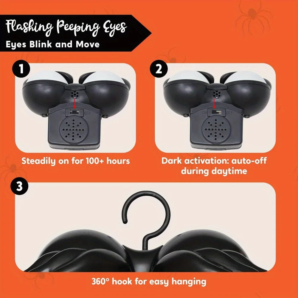 Animated Halloween Flashing Peeping Eyes Decorations With Timer