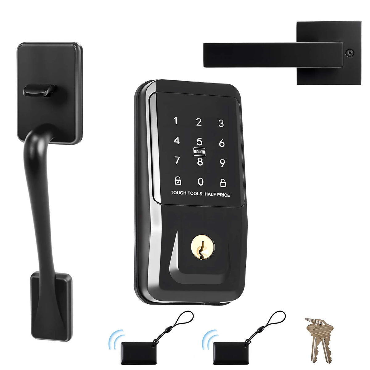 Keyless Entry Touchpad Door Lock Set With Ic Card Access