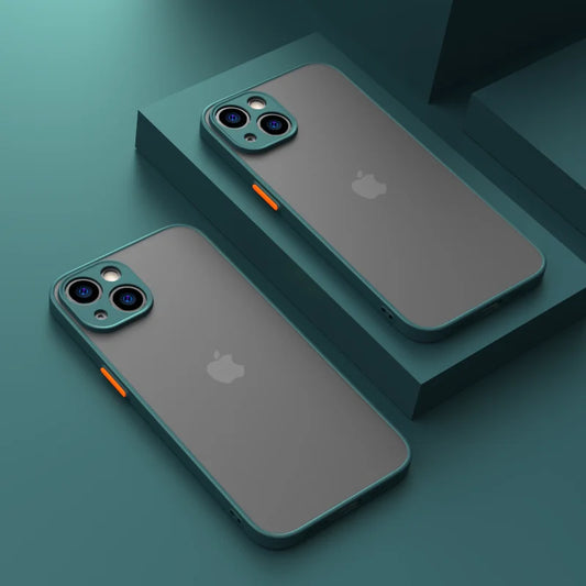 Anti Scratch Shockproof Armor Bumper Case For iPhone PC TPU Cover