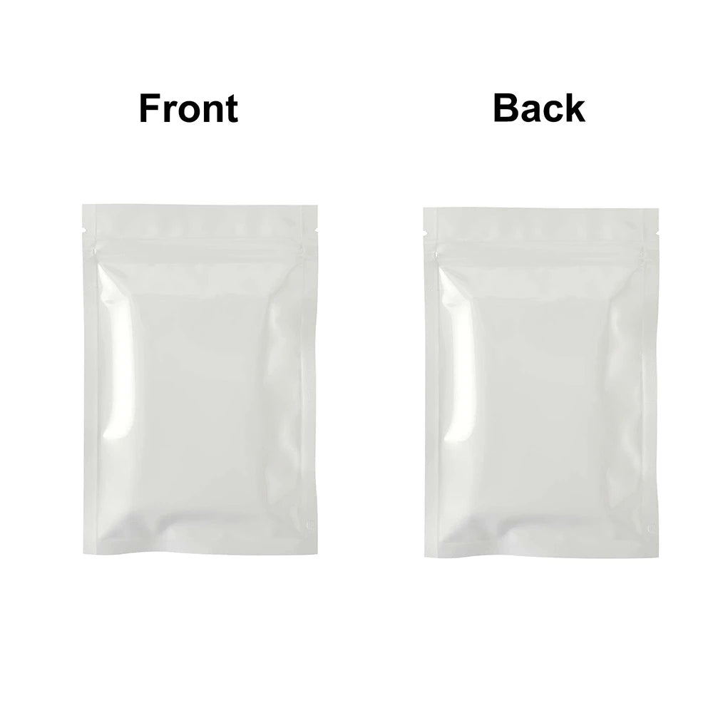 VoluPack Flat Aluminum Foil Mylar Ziplock Pouches Glossy Storage Bags