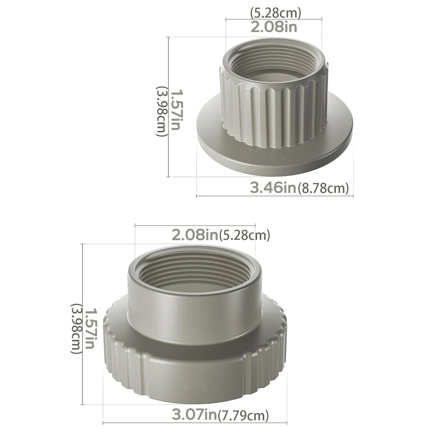 Alloyseed Ground Pool Fountain Adapter Kit For Waterfall Systems