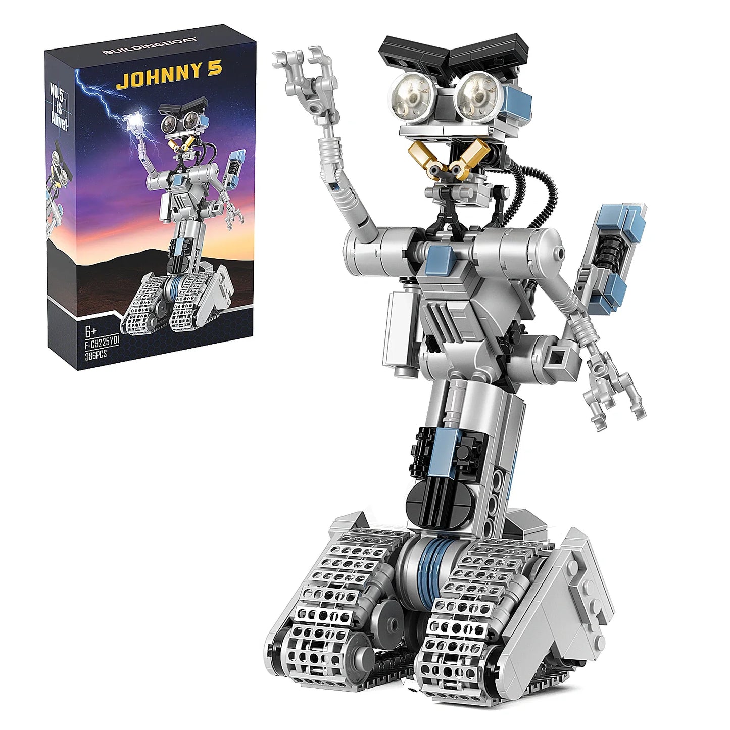 BuildMoc 5 Robot Building Blocks Set Military Model Toys