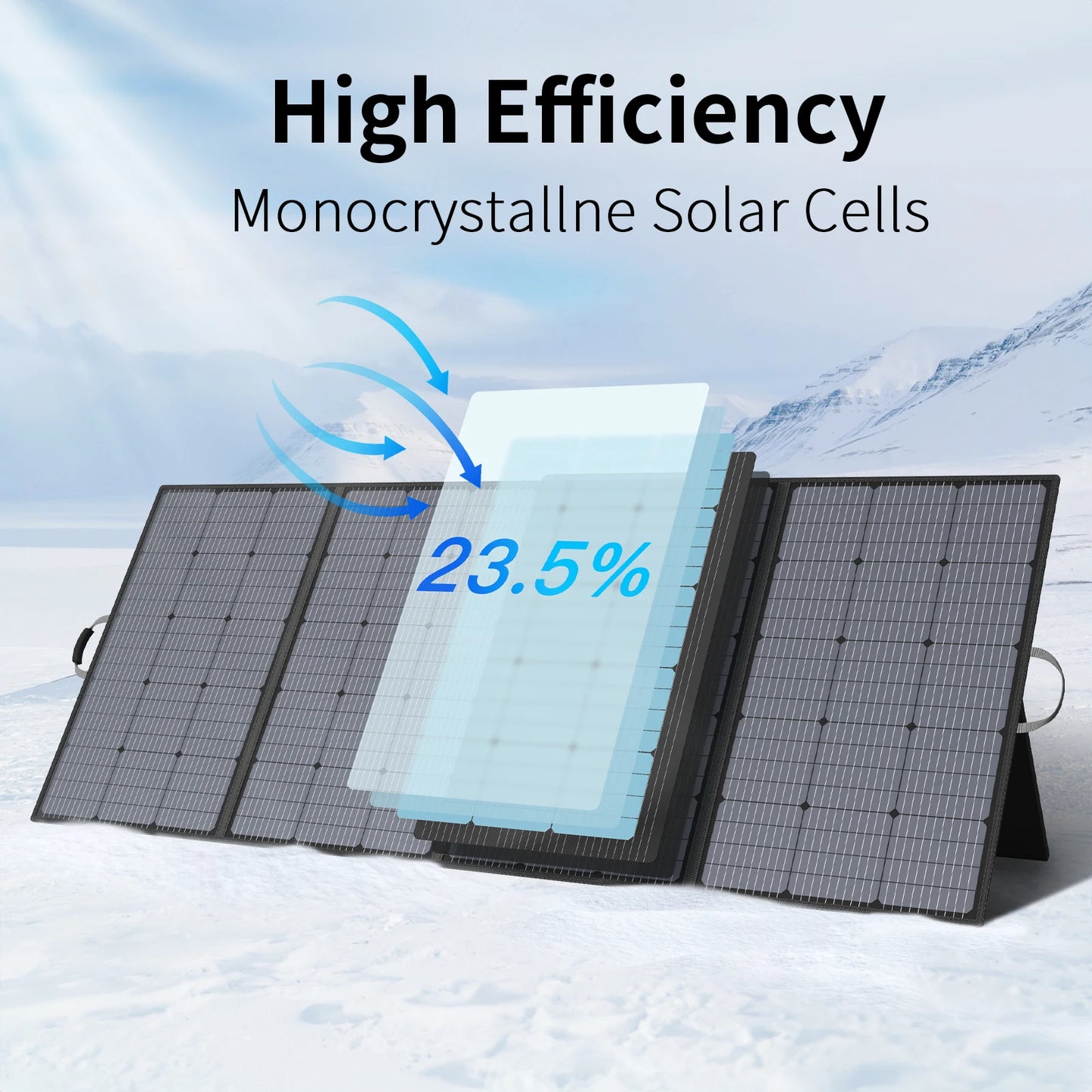 MHPOWOS Portable Solar Panel 400W For Power Stations And RVs