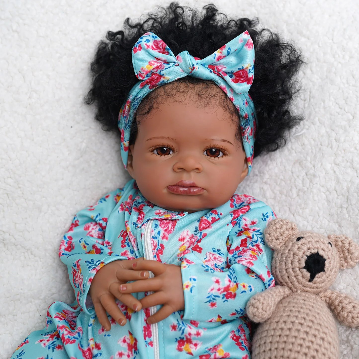 Risbecko Reborn Baby Doll Soft Touch 3D Paint Collectible