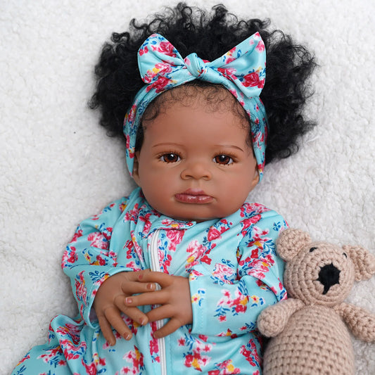 Risbecko Reborn Baby Doll Soft Touch 3D Paint Collectible