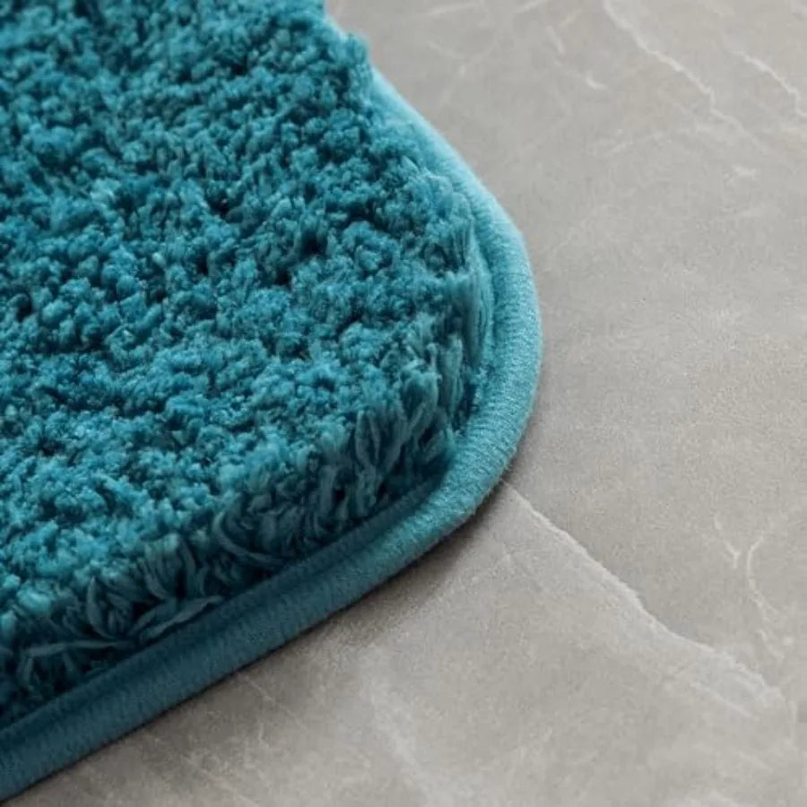 Soft Absorbent Microfiber Bath Rug Quick Dry Non Slip Design