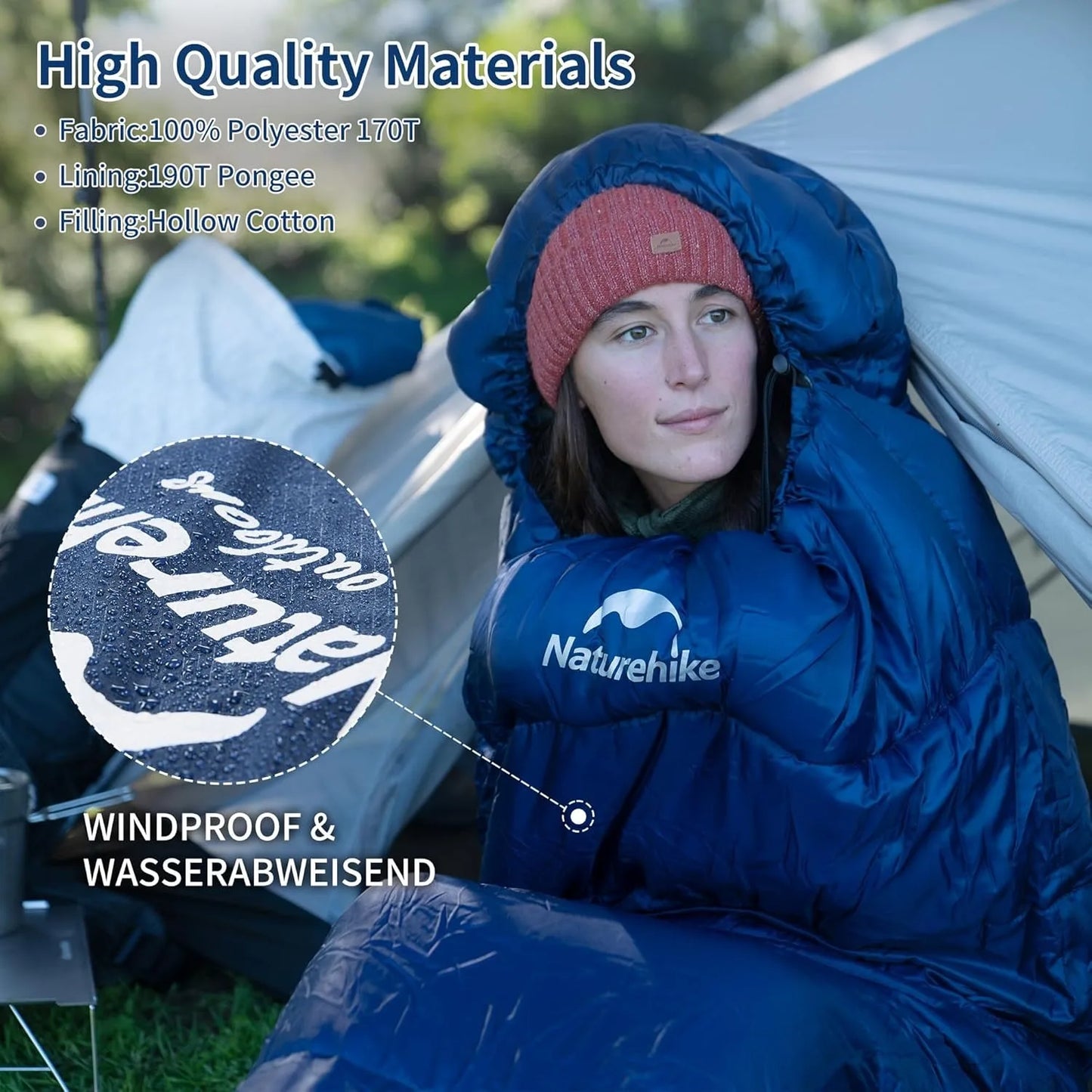 Naturehike Mummy Sleeping Bag MJ300 MJ600 Ultra Winter Warm Indoor