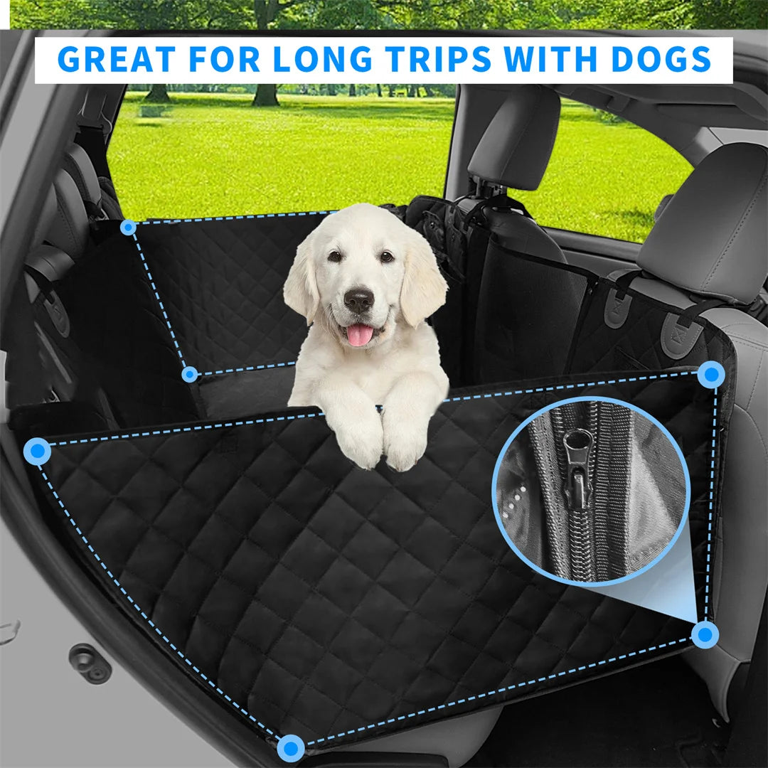 BINGOPAW Waterproof Dog Car Seat Cover With Travel Hammock
