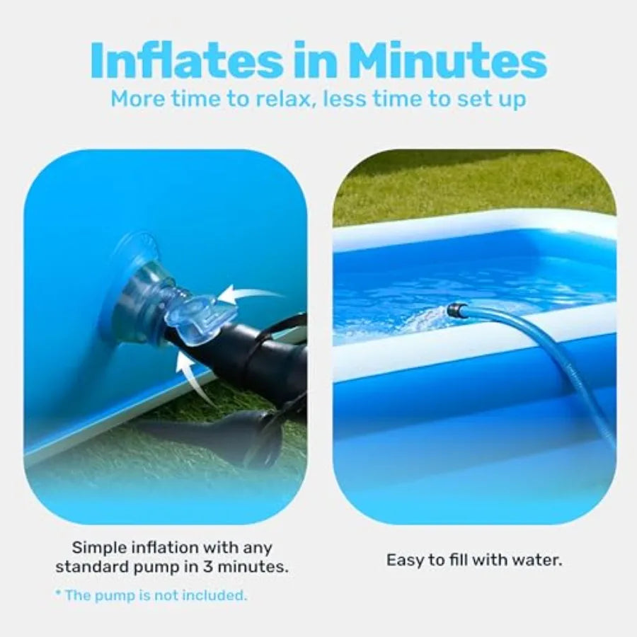 Durable Inflatable Above Ground Pool For Adults With Seats