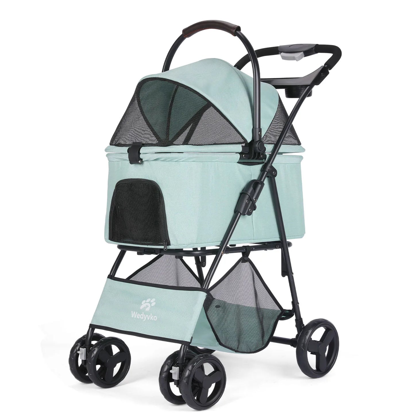 3 In 1 Pet Stroller With Removable Carrier All Terrain Waterproof
