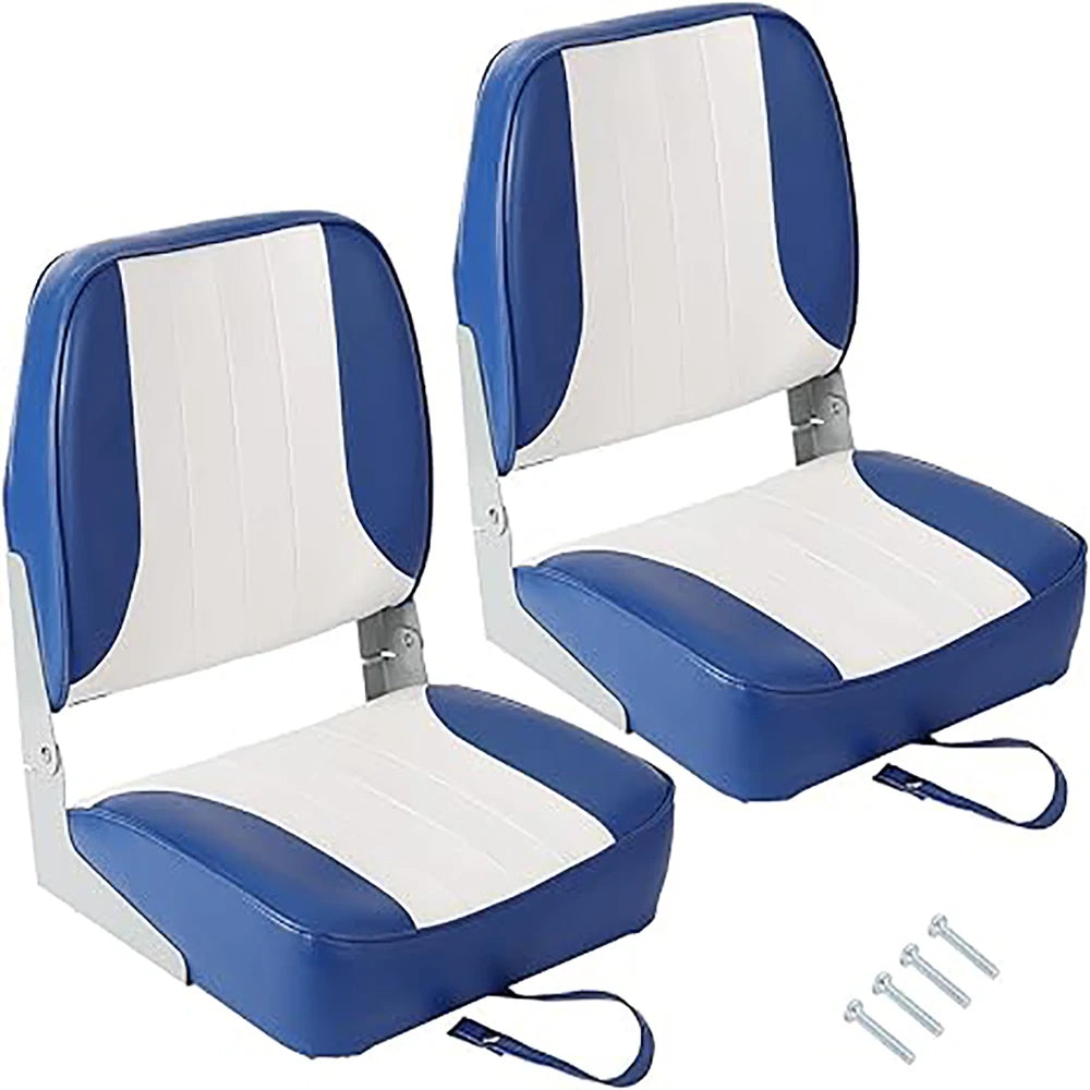 Low Back Fold Down Boat Seats For Fishing And Boating