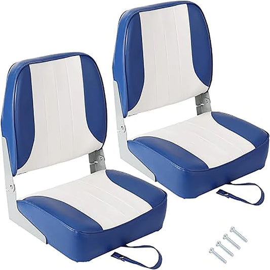 Low Back Fold Down Boat Seats For Fishing And Boating