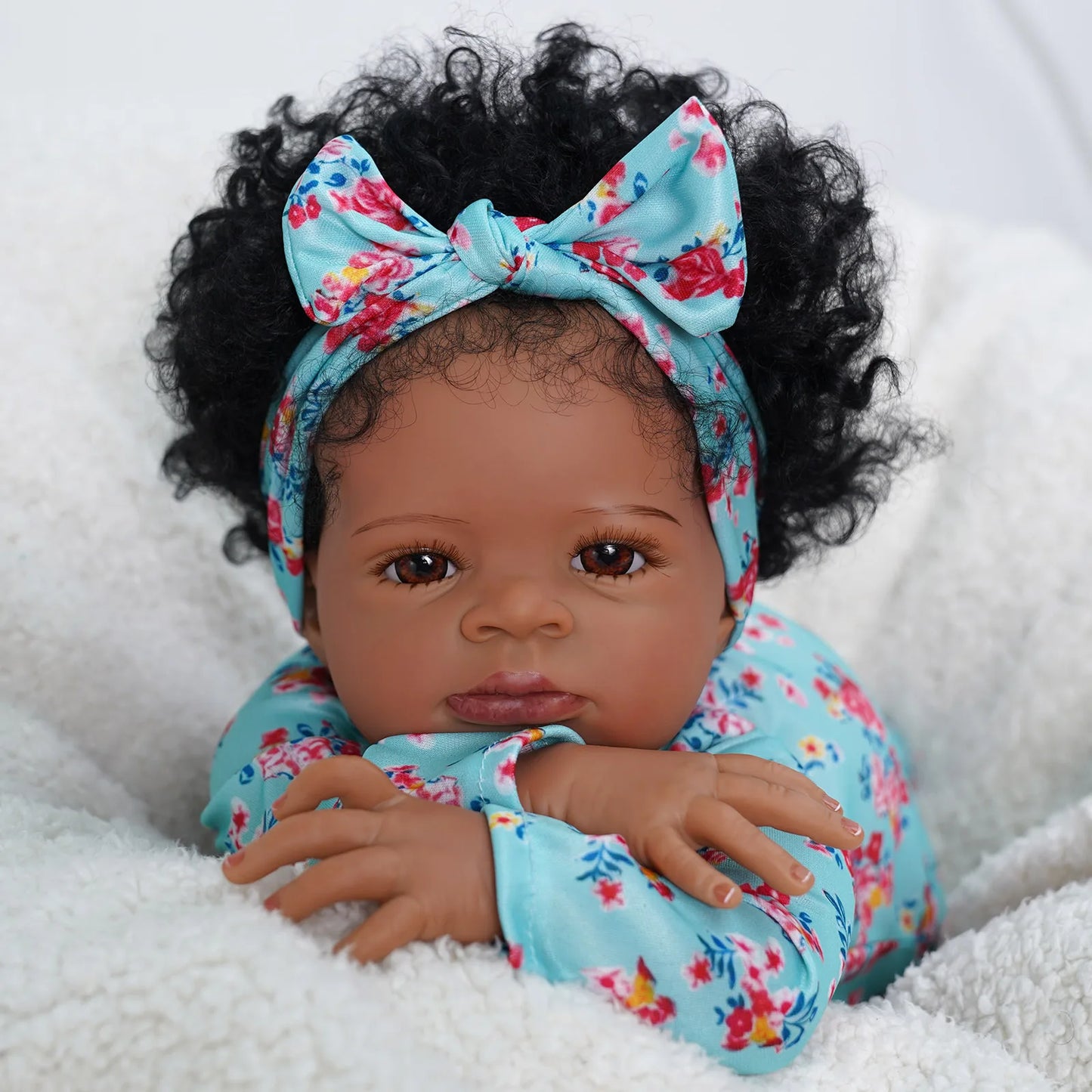 Risbecko Reborn Baby Doll Soft Touch 3D Paint Collectible