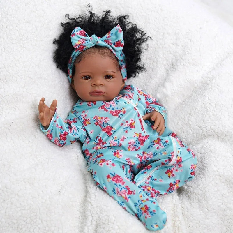 Risbecko Reborn Baby Doll Soft Touch 3D Paint Collectible