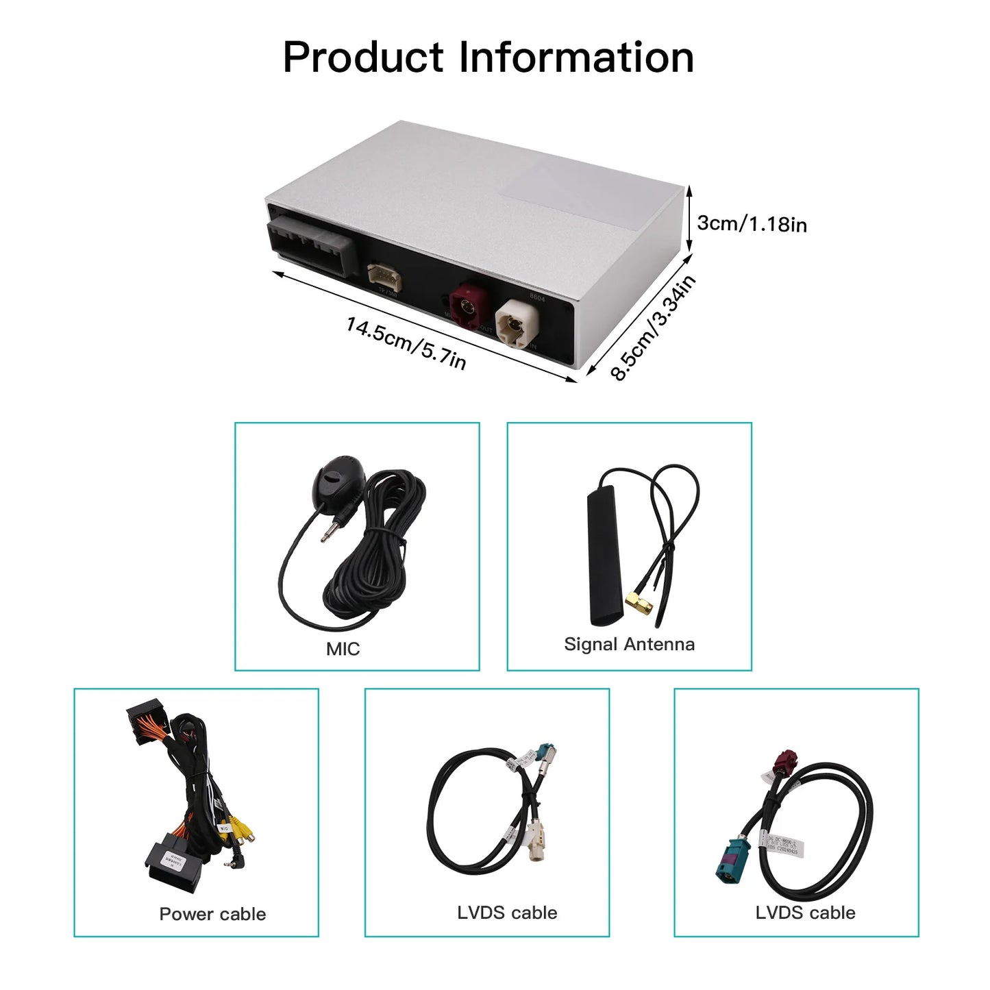 AutoABC Wireless CarPlay Android Auto For VW Touareg RNS850