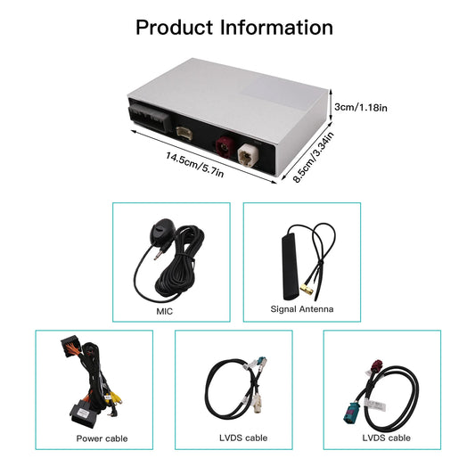 AutoABC Wireless CarPlay Android Auto For VW Touareg RNS850