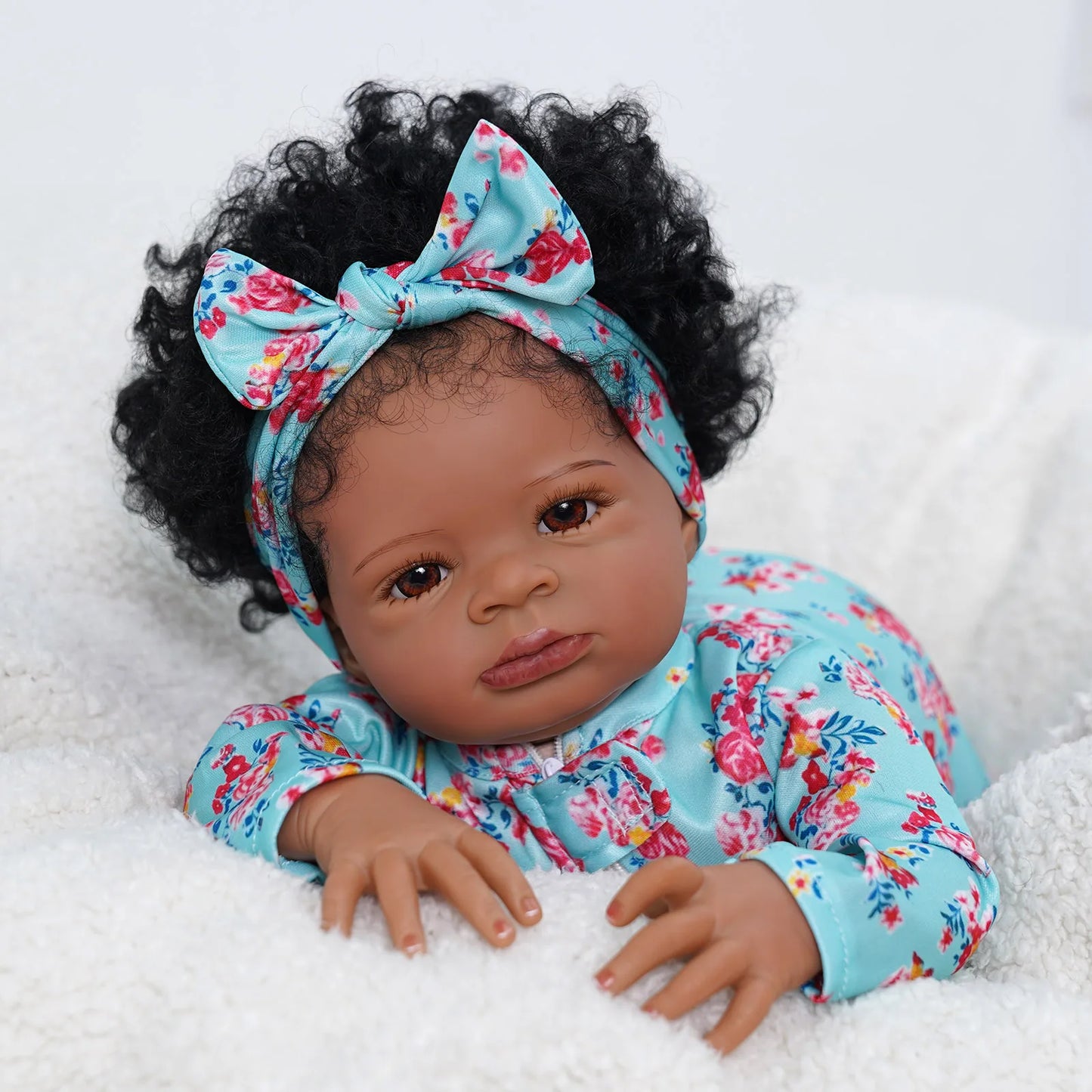 Risbecko Reborn Baby Doll Soft Touch 3D Paint Collectible