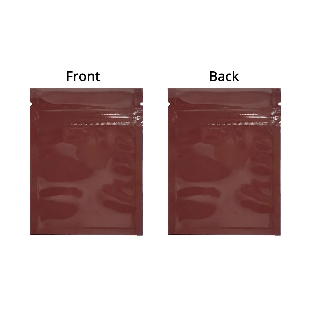 VoluPack Flat Aluminum Foil Mylar Ziplock Pouches Glossy Storage Bags