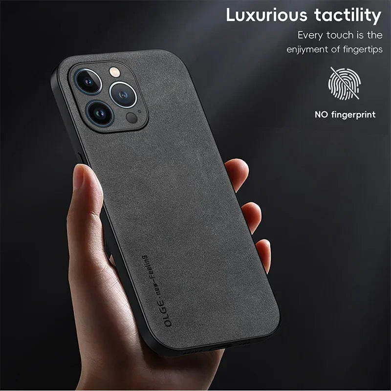 Dixsg Luxury Leather Phone Case With Shockproof Protection